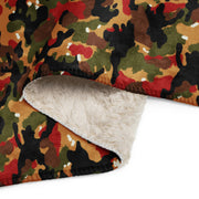 TAZ 83 Swiss Alpenflage CAMO Sherpa Blanket
