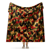 TAZ 83 Swiss Alpenflage CAMO Sherpa Blanket - 60″×80″