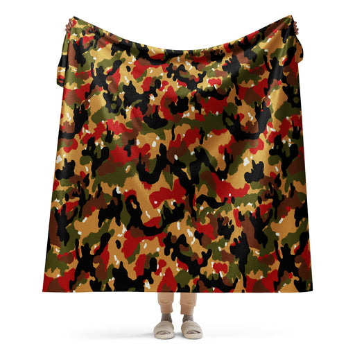TAZ 83 Swiss Alpenflage CAMO Sherpa Blanket - 60″×80″