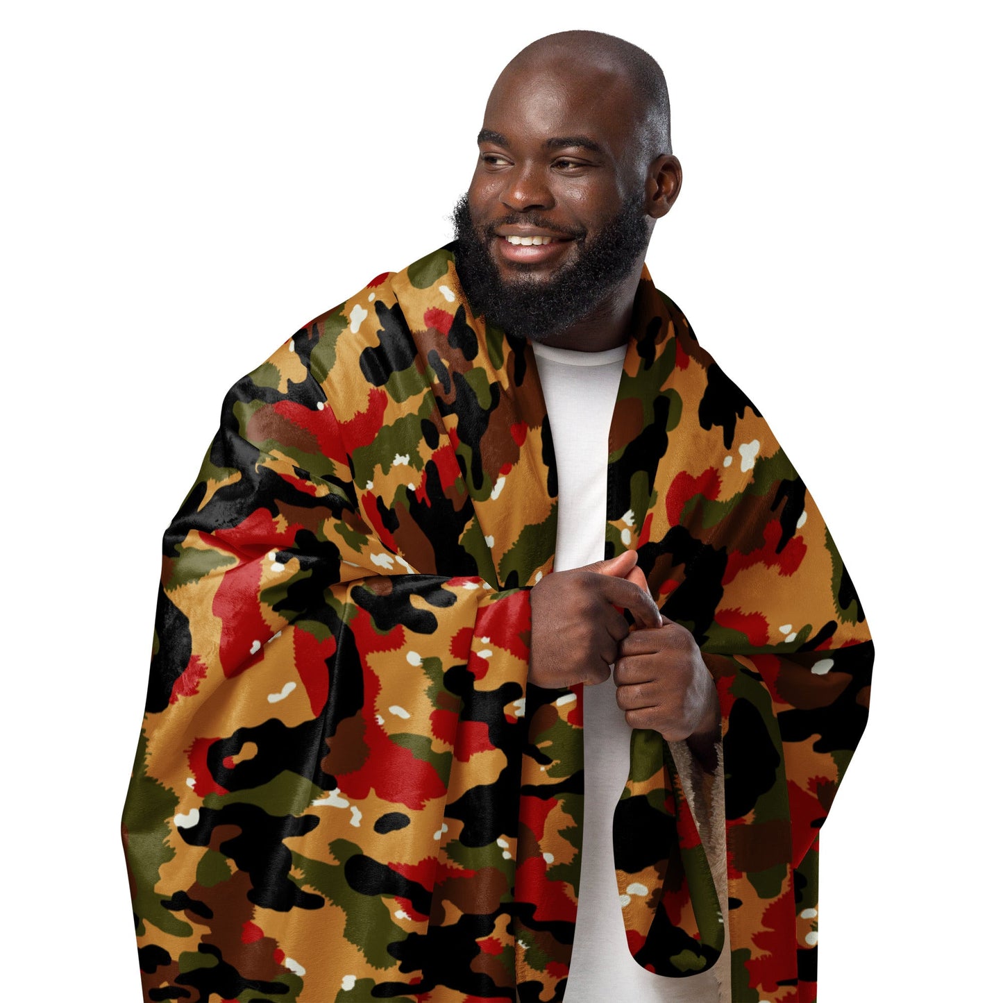 Swiss TAZ 83 Alpenflage CAMO Sherpa blanket - Blankets