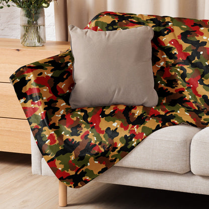 Swiss TAZ 83 Alpenflage CAMO Sherpa blanket - Blankets