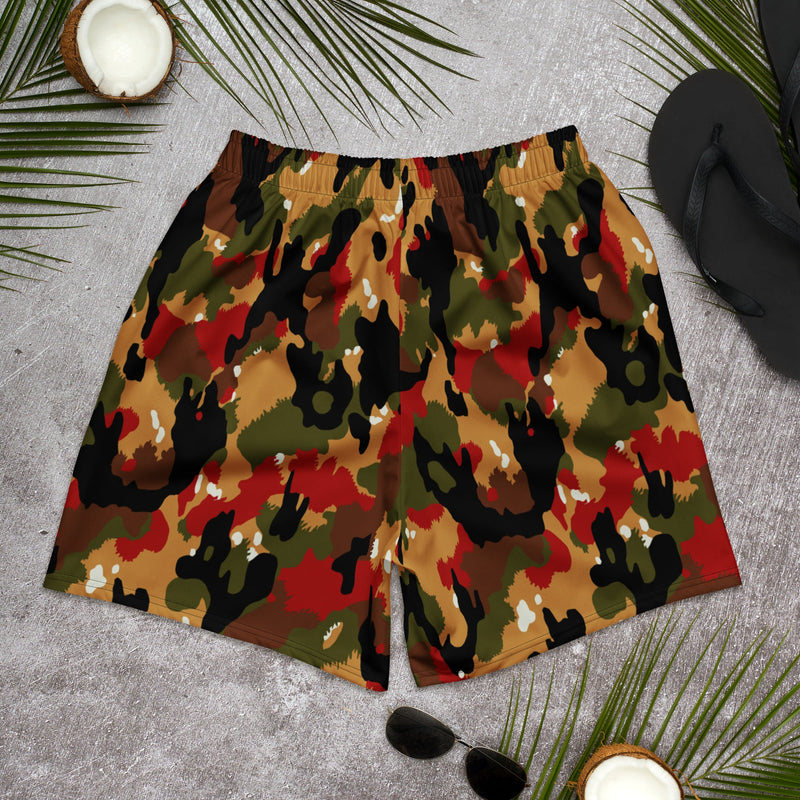 TAZ 83 Swiss Alpenflage CAMO Unisex Athletic Long Shorts