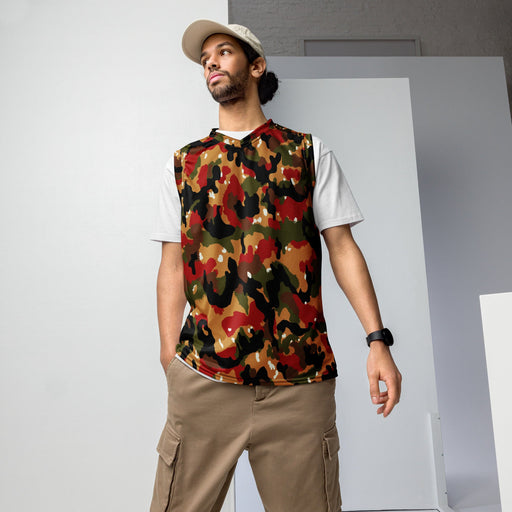 TAZ 83 Alpenflage Swiss CAMO Unisex Basketball Jersey - 2XS