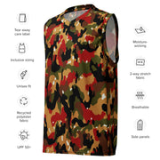 TAZ 83 Swiss Alpenflage CAMO Unisex Basketball Jersey