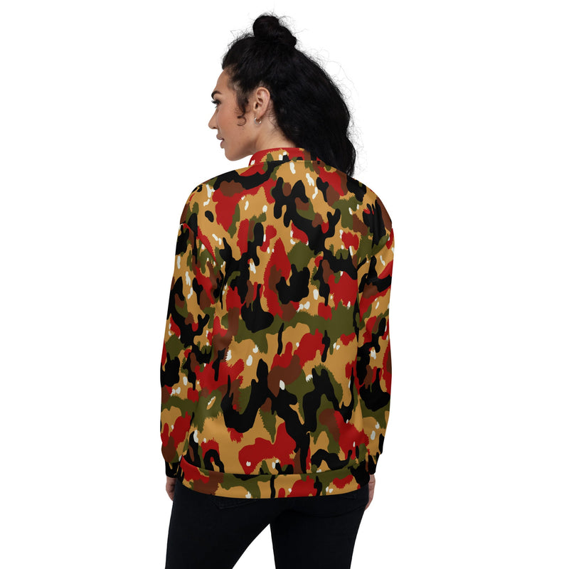 TAZ 83 Swiss Alpenflage CAMO Unisex Bomber Jacket