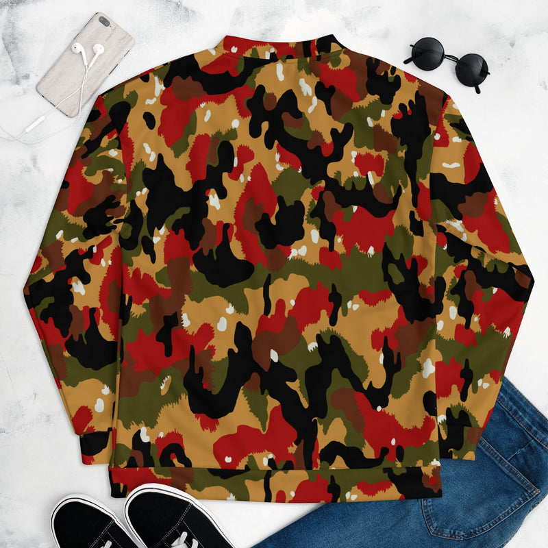 TAZ 83 Swiss Alpenflage CAMO Unisex Bomber Jacket