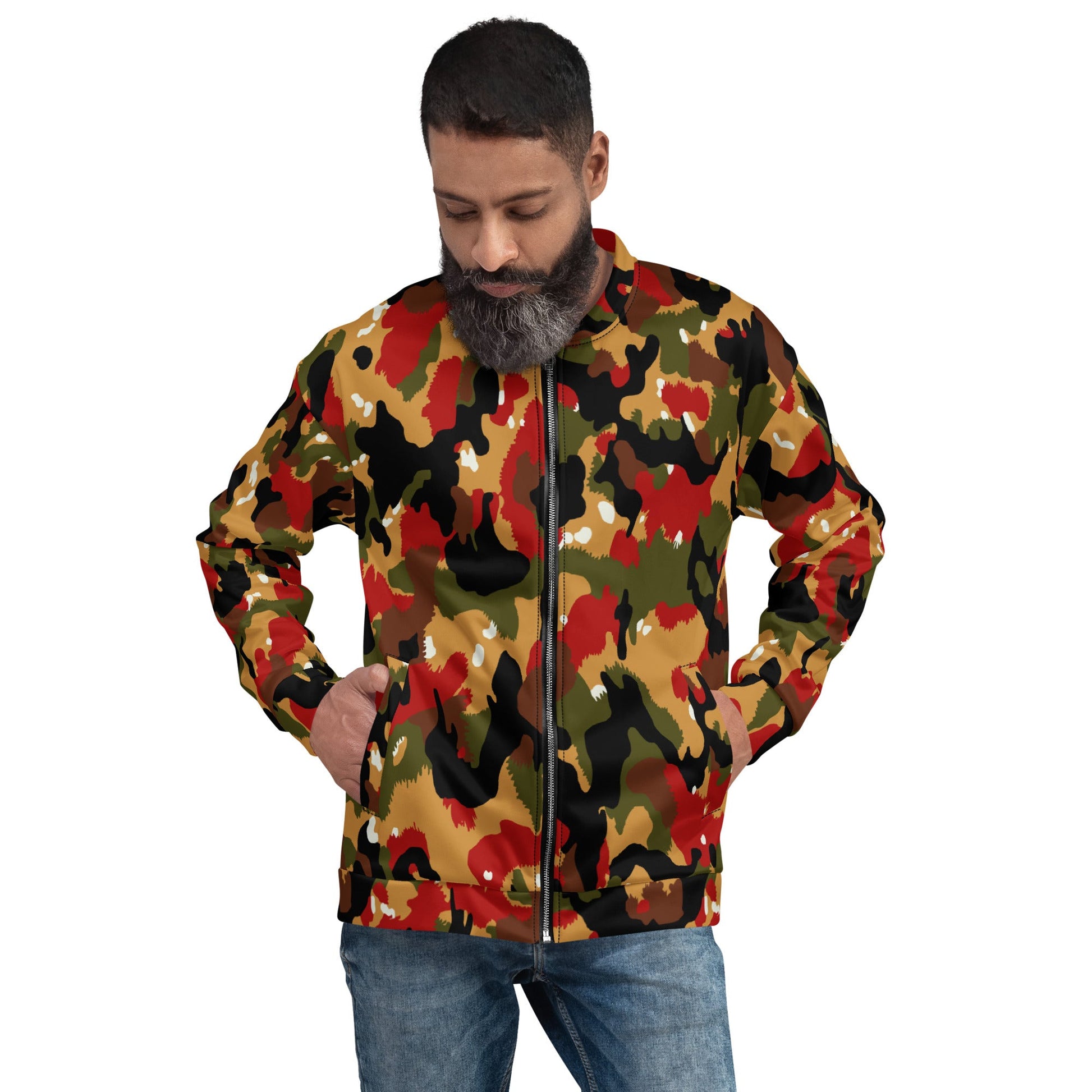 Swiss TAZ 83 Alpenflage CAMO Unisex Bomber Jacket - Jackets
