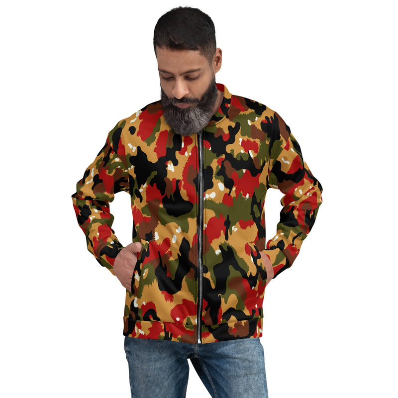 TAZ 83 Swiss Alpenflage CAMO Unisex Bomber Jacket