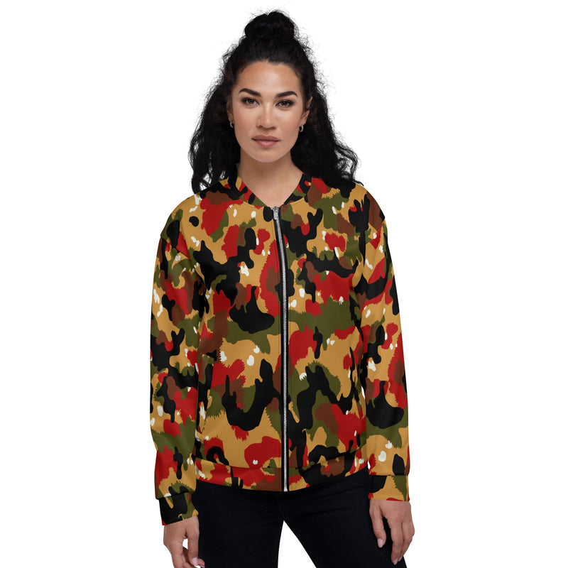 TAZ 83 Swiss Alpenflage CAMO Unisex Bomber Jacket