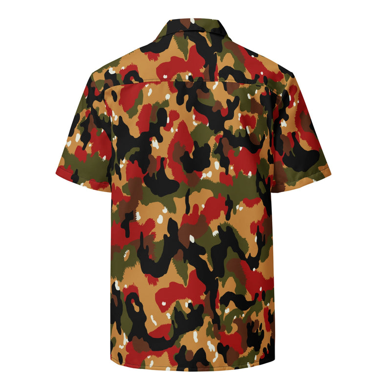 TAZ 83 Swiss Alpenflage CAMO Unisex Short-Sleeve Button Shirt - Button-Up