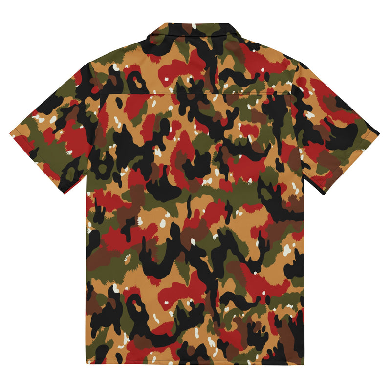 TAZ 83 Swiss Alpenflage CAMO Unisex Short-Sleeve Button Shirt - Button-Up