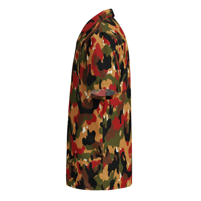 TAZ 83 Swiss Alpenflage CAMO Unisex Short-Sleeve Button Shirt - Button-Up