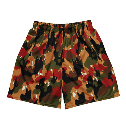 Swiss TAZ 83 Alpenflage CAMO Unisex mesh shorts - 2XS - Mesh Shorts
