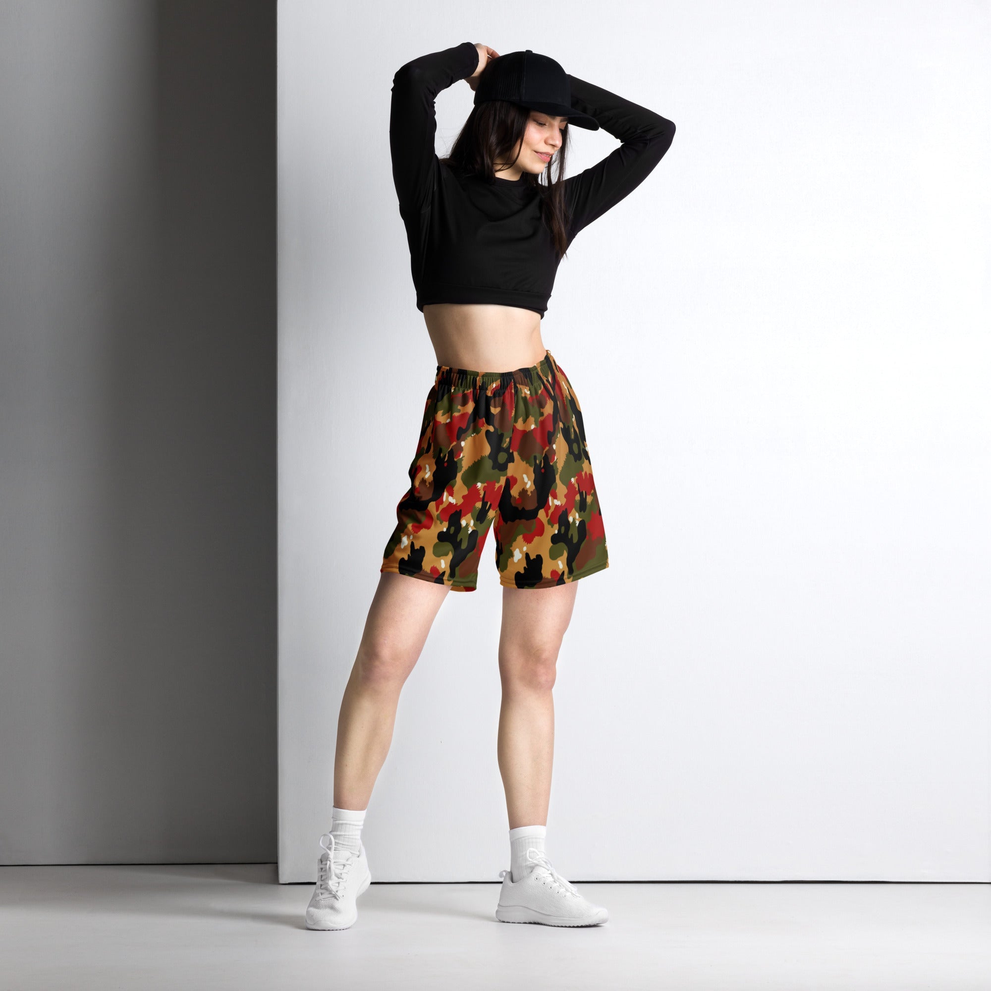 CAMO HQ - Swiss TAZ 83 Alpenflage CAMO Unisex Mesh Shorts