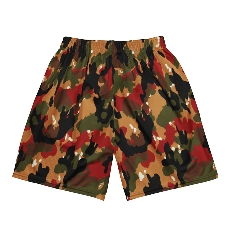 TAZ 83 Swiss Alpenflage CAMO Unisex Mesh Shorts