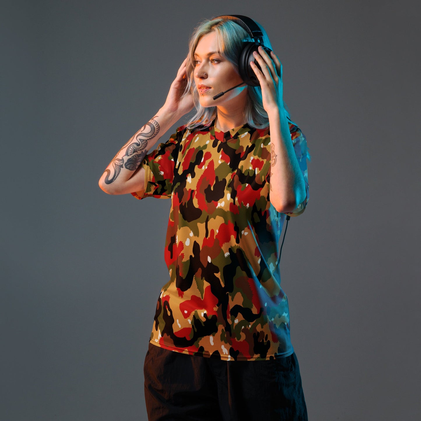 Swiss TAZ 83 Alpenflage CAMO unisex sports jersey Sports Jerseys