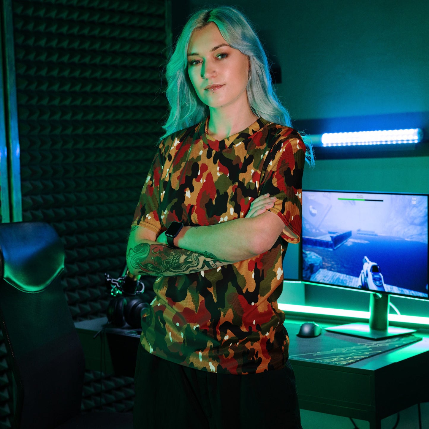 Swiss TAZ 83 Alpenflage CAMO unisex sports jersey Sports Jerseys