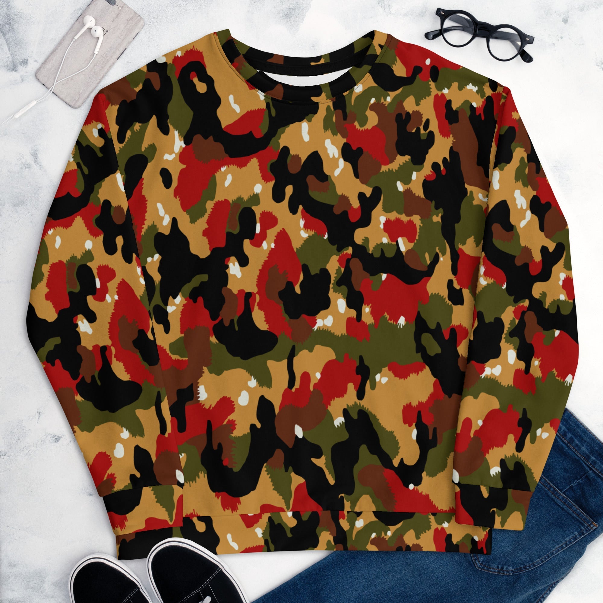 CAMO HQ - Swiss TAZ 83 Alpenflage CAMO Unisex Sweatshirt