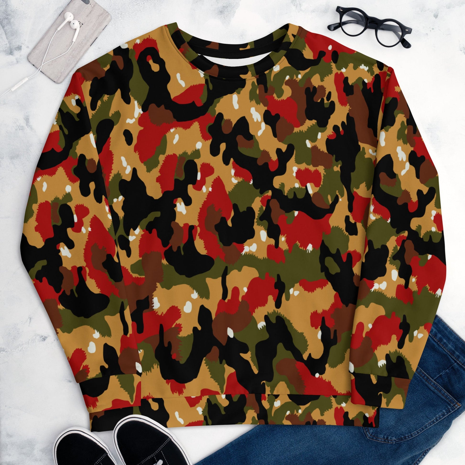 Swiss TAZ 83 Alpenflage CAMO Unisex Sweatshirt - Sweatshirts