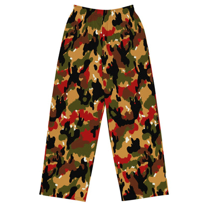 Swiss TAZ 83 Alpenflage CAMO unisex wide-leg pants - 2XS - Wide-leg Pants