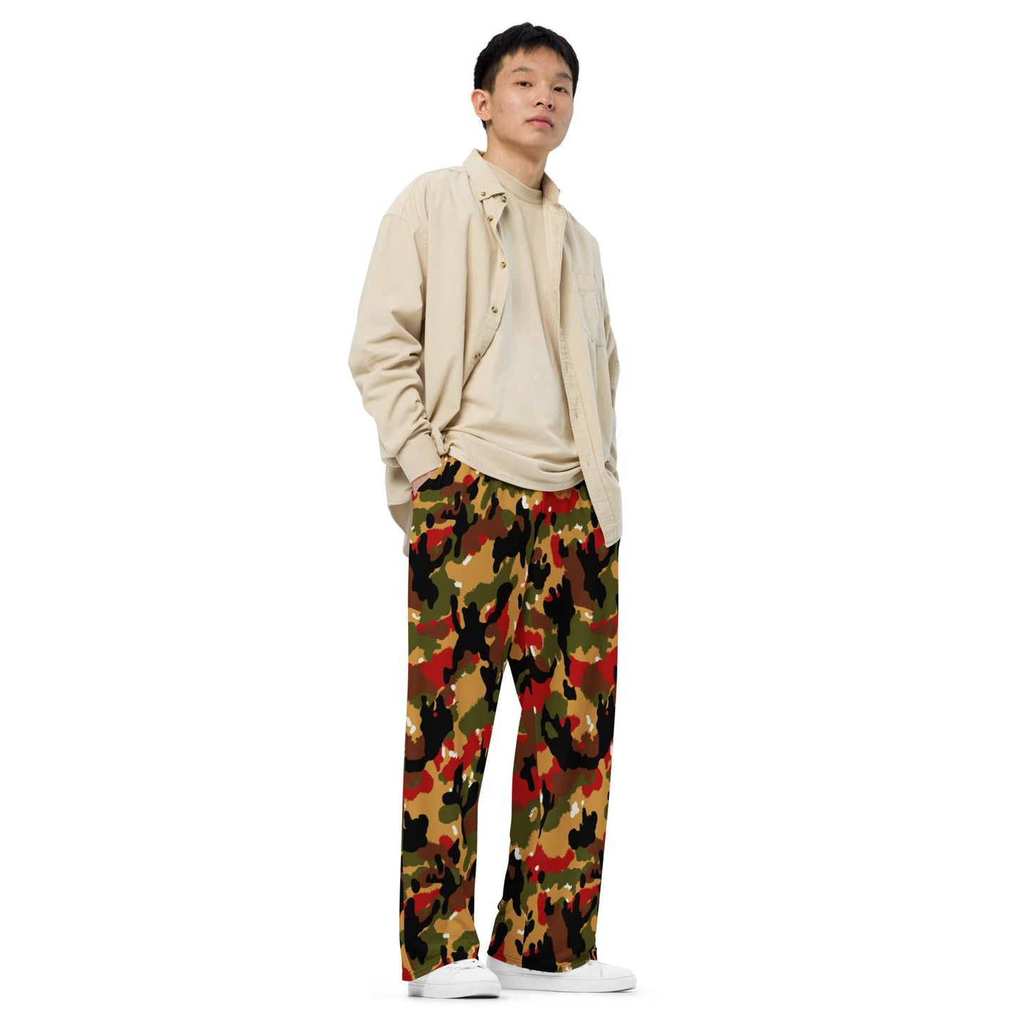 Swiss TAZ 83 Alpenflage CAMO unisex wide-leg pants - Wide-leg Pants