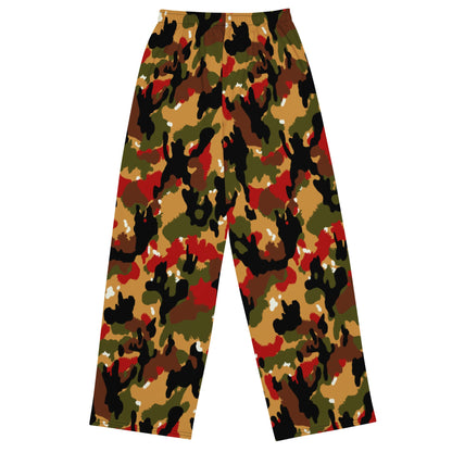 Swiss TAZ 83 Alpenflage CAMO unisex wide-leg pants - Wide-leg Pants