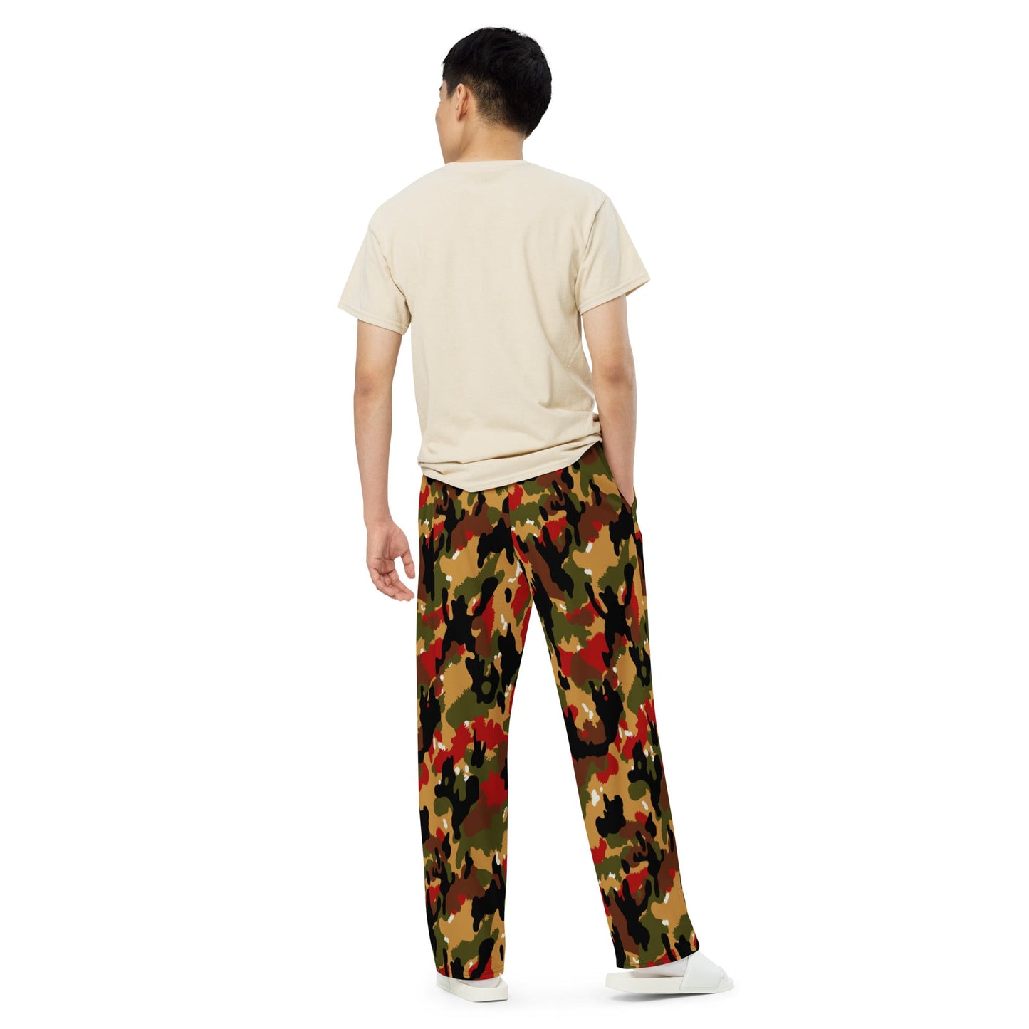 Swiss TAZ 83 Alpenflage CAMO unisex wide-leg pants - Wide-leg Pants