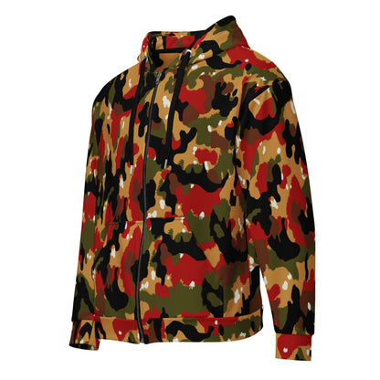 Swiss TAZ 83 Alpenflage CAMO Unisex zip hoodie - Zip Hoodies