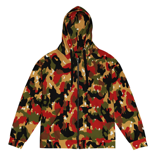 Swiss TAZ 83 Alpenflage CAMO Unisex zip hoodie - 2XS - Zip Hoodies