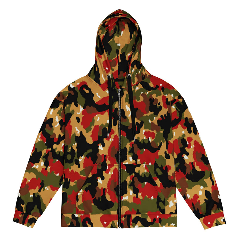 TAZ 83 Swiss Alpenflage CAMO Unisex Zip Hoodie - 2XS