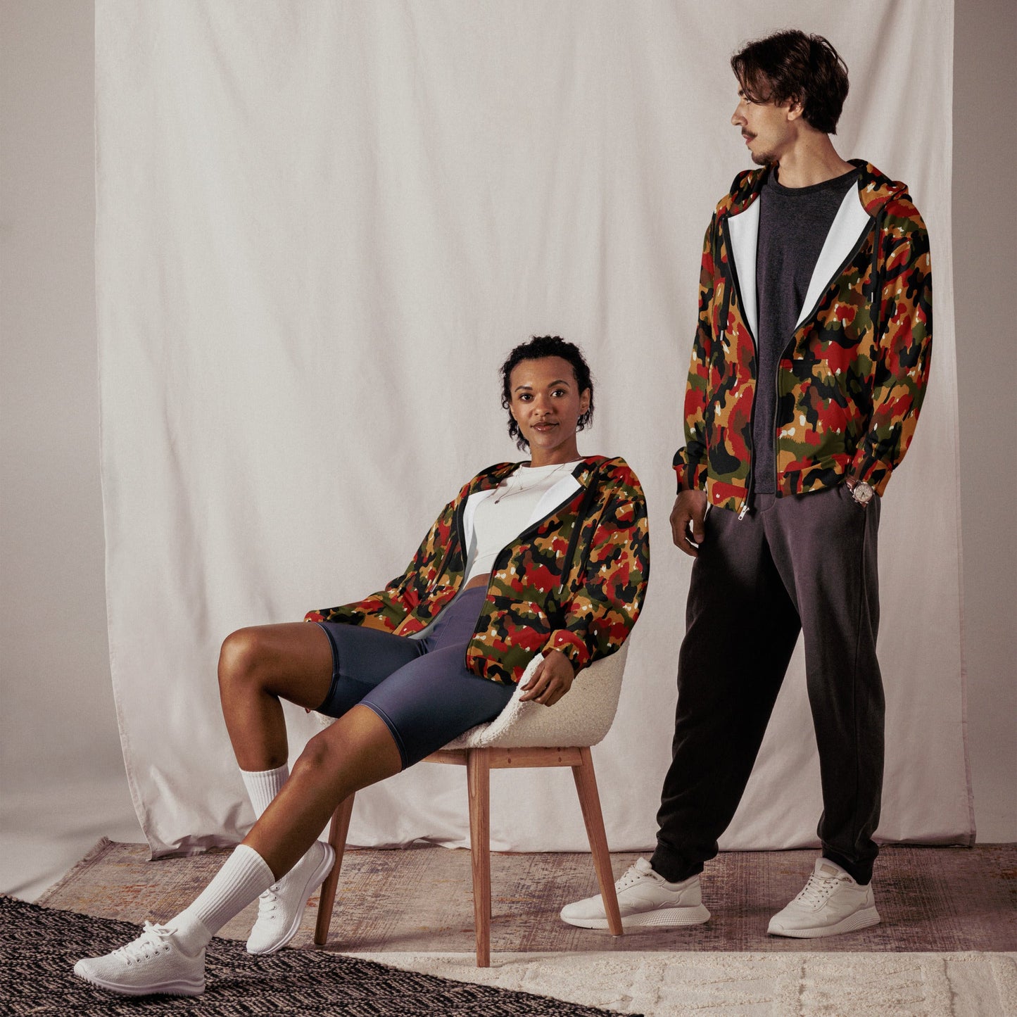 Swiss TAZ 83 Alpenflage CAMO Unisex zip hoodie - Zip Hoodies