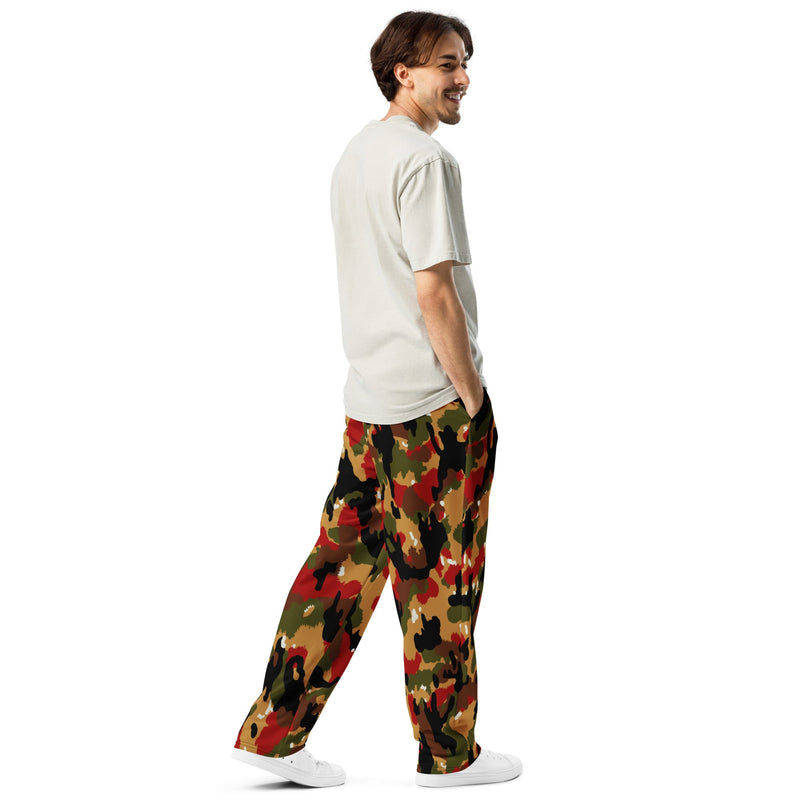 TAZ 83 Swiss Alpenflage CAMO Unisex Wide-Leg Joggers