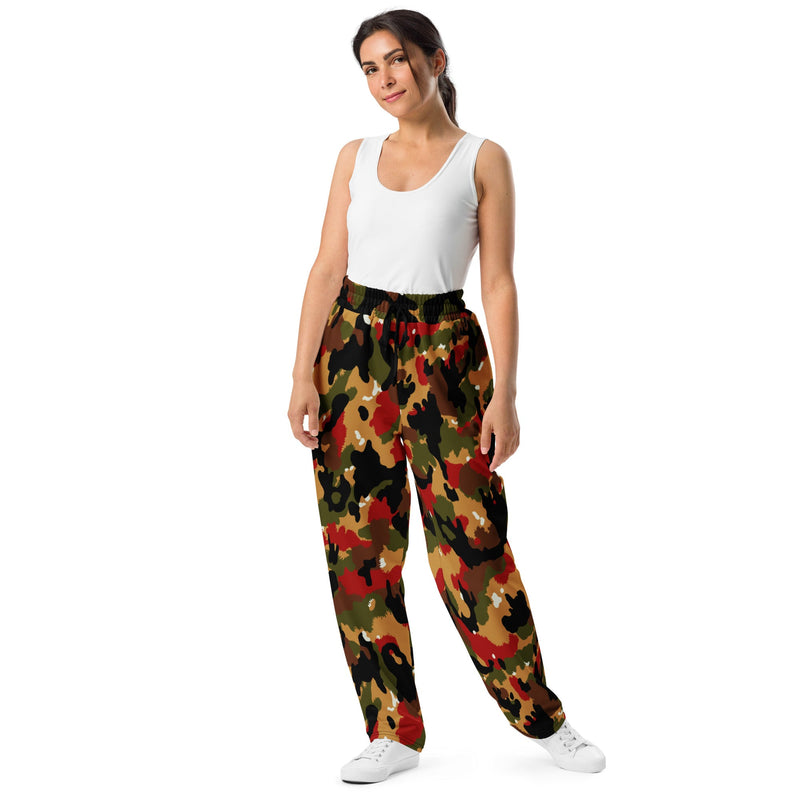 TAZ 83 Swiss Alpenflage CAMO Unisex Wide-Leg Joggers