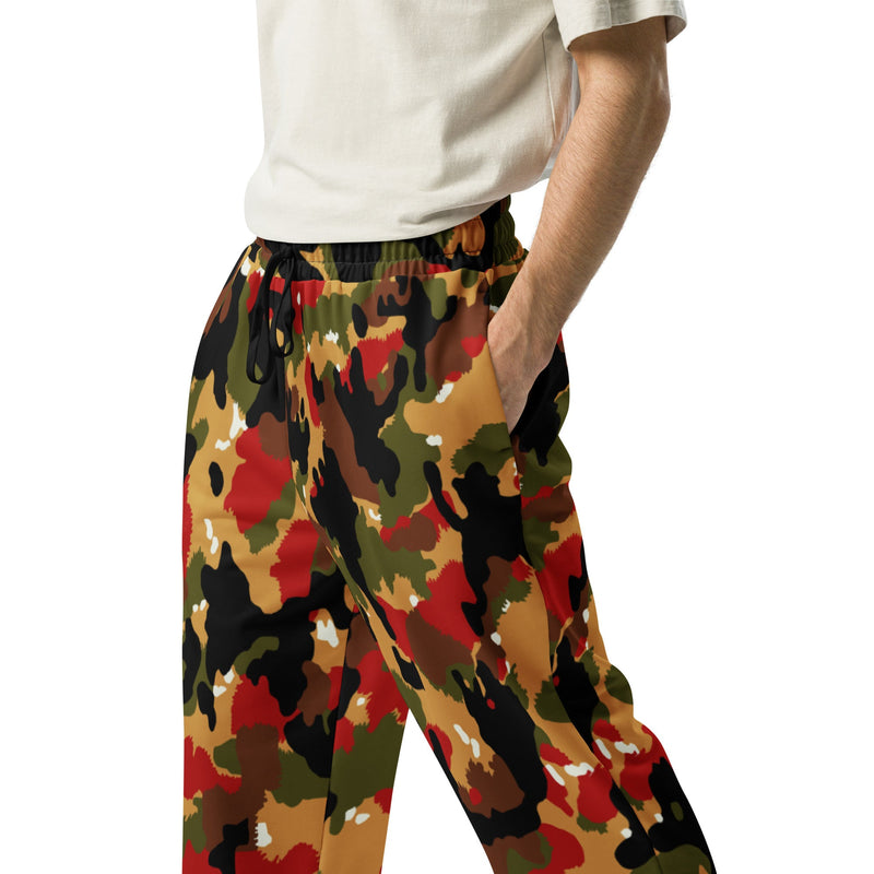 TAZ 83 Swiss Alpenflage CAMO Unisex Wide-Leg Joggers