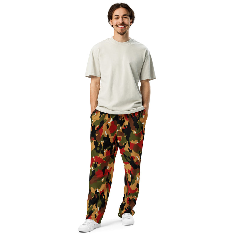 TAZ 83 Swiss Alpenflage CAMO Unisex Wide-Leg Joggers