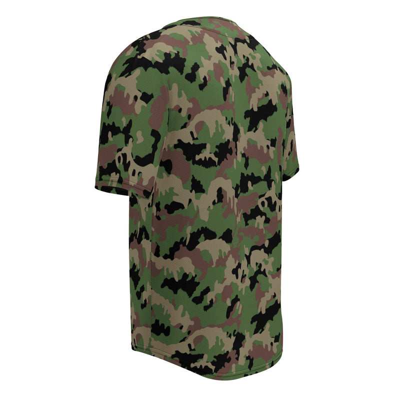 TAZ 90 Swiss Woodland CAMO Unisex Baseball Jersey
