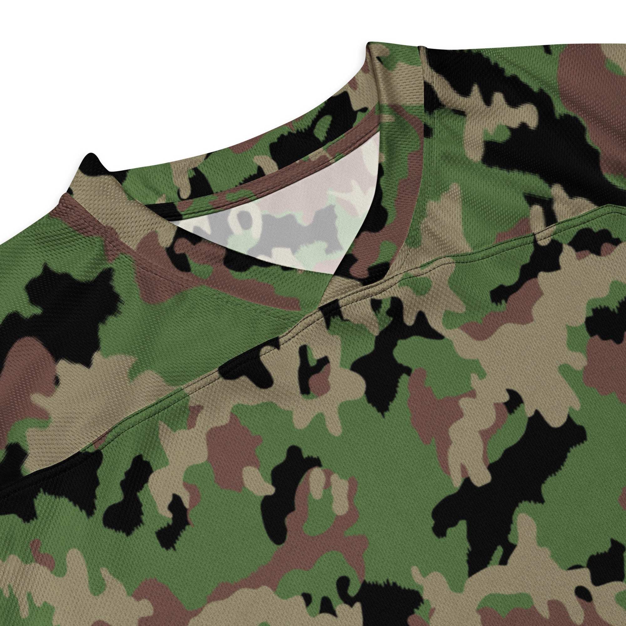 CAMO HQ - TAZ 90 Swiss Woodland CAMO Unisex Hockey Fan Jersey