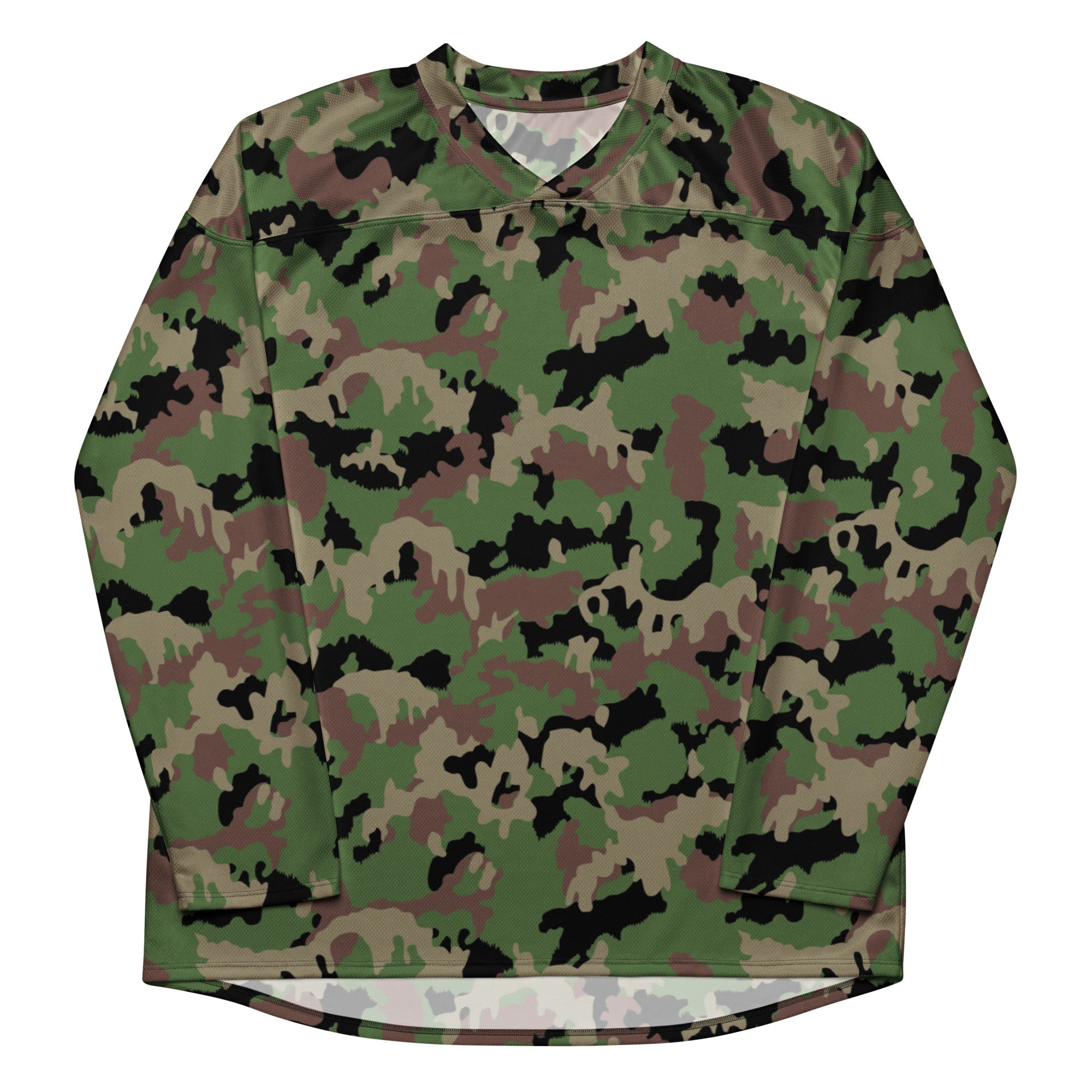 CAMO HQ - TAZ 90 Swiss Woodland CAMO Unisex Hockey Fan Jersey