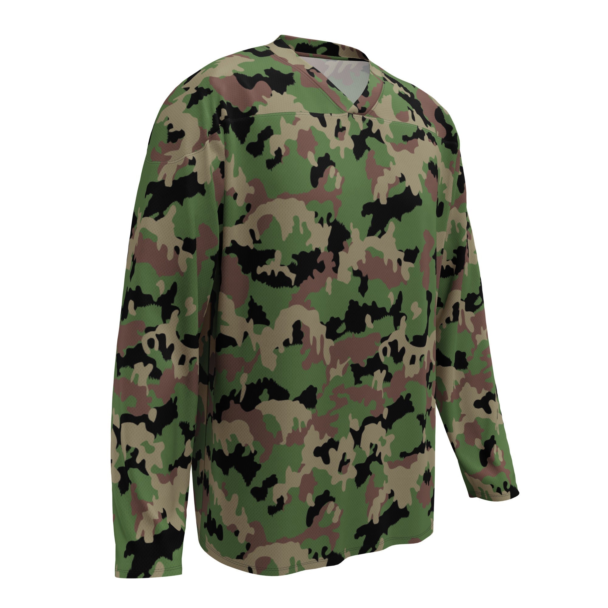 CAMO HQ - TAZ 90 Swiss Woodland CAMO Unisex Hockey Fan Jersey