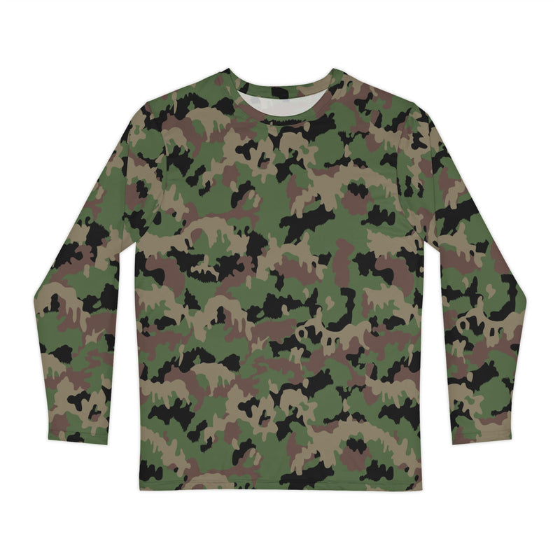 TAZ 90 Swiss Woodland CAMO Unisex Long-Sleeve Shirt - XS