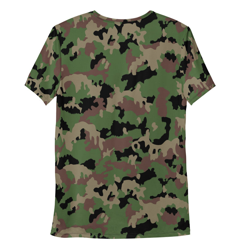 TAZ 90 Swiss Woodland CAMO Mens Athletic T-Shirt