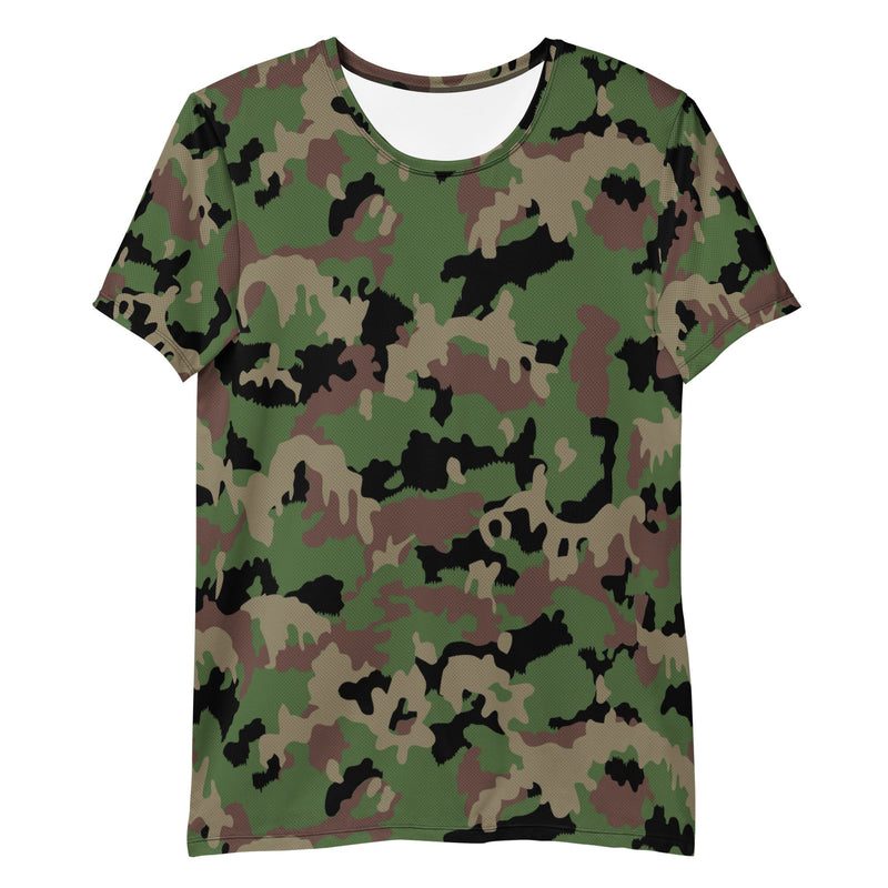 TAZ 90 Swiss Woodland CAMO Mens Athletic T-Shirt