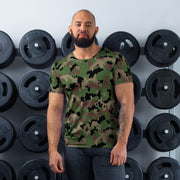 TAZ 90 Swiss Woodland CAMO Mens Athletic T-Shirt - XS