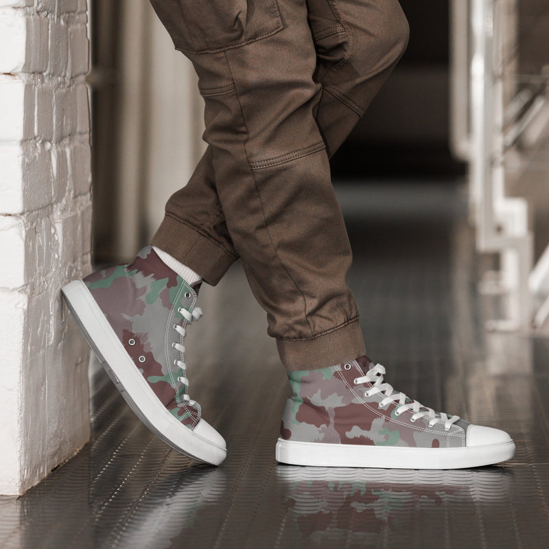 TAZ 7 Swiss Transitional CAMO Mens High-Top Canvas Shoes - White / 5
