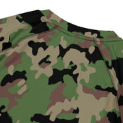 TAZ 90 Swiss Woodland CAMO Mens Short-Sleeve Rash Guard - SS