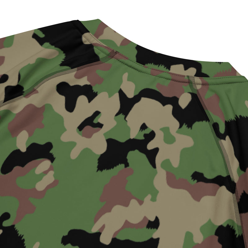 TAZ 90 Swiss Woodland CAMO Mens Short-Sleeve Rash Guard - SS