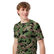 TAZ 90 Swiss Woodland CAMO Mens Short-Sleeve Rash Guard - SS