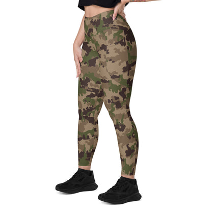 Swiss TAZ 90 Multiumfeld-Tarnmuster 16 CAMO Leggings with pockets - Womens With Pockets