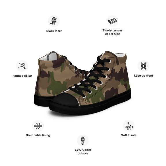 Swiss TAZ 90 Multiumfeld-Tarnmuster 16 CAMO Men’s high top canvas shoes - High Top Canvas Shoes