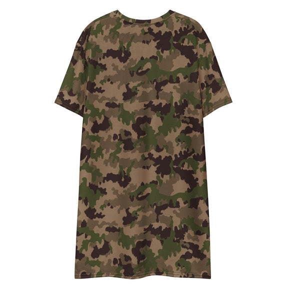 Swiss TAZ 90 Multiumfeld-Tarnmuster 16 CAMO T-shirt dress - T-Shirt Dresses